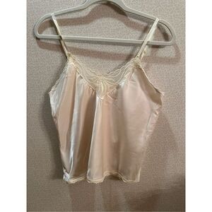 Vintage satin and lace camisole